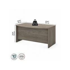 Bush Business Furniture Studio C 60W x 36D Bow Front Desk in Modern Hickory | Durable Laminate Office Desk -Computer Office Desks Shop unnamed file 3453