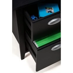 Kathy Ireland® Home By Bush Furniture Connecticut 60W L-Shaped Desk, Black Suede Oak (KI40101-03) - Durable Laminate Office Desk -Computer Office Desks Shop unnamed file 3490