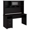 Bush Furniture Cabot 60W Computer Desk with Hutch and Drawers - Espresso Oak | Laminate Office Desk
