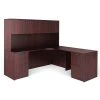 Global Superior BUNDLE12 Workstation - Premium Mahogany Laminate Desk for Professionals