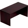 Global Offices To Go™ 60"W Laminate Desk Shell in American Mahogany - Stylish & Durable Workspace Solution