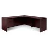 Global Superior BUNDLE13 Workstation in Mahogany Laminate – Premium Office Desk