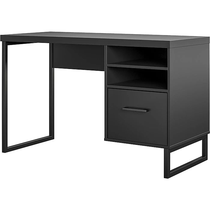Ameriwood Candon 45" Black Laminate Computer Desk - Stylish & Durable (9892196COM) 2 Ameriwood Candon 45" Black Laminate Computer Desk - Stylish & Durable (9892196COM) - Image 2
