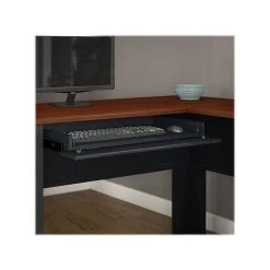 Bush Furniture Fairview 60"W L-Shaped Desk with Hutch & File Cabinet, Antique Black/Hansen Cherry - Stylish Laminate Office Furniture -Computer Office Desks Shop unnamed file 3599