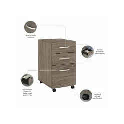 Bush Business Furniture Studio C 72W x 36D Bow Front Desk with Mobile File Cabinets - Modern Hickory (STC012MHSUFA) -Computer Office Desks Shop unnamed file 3711