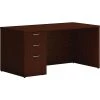HON Mod 60" Laminate Table Desk in Traditional Mahogany (HLPLDS60PSTM1) | Durable & Stylish Office Furniture