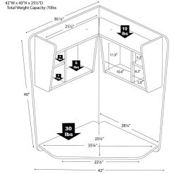 Prepac Floating Corner Desk, Black (BEHW-0202-1) - Space-Saving Laminate Desk for Home or Office -Computer Office Desks Shop unnamed file 3760