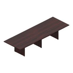 Offices To Go Superior 144" Laminate Table - American Mahogany Finish (TDSL14448RECSAML)