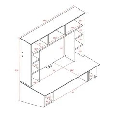 Prepac Sonoma Floating Desk, Espresso (EEHW-0800-1) - Compact Laminate Desk for Home & Office -Computer Office Desks Shop unnamed file 3768