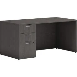 HON Mod 60" Laminate Table Desk in Gray | Durable & Stylish Office Furniture (HLPLDS60PSSL1)
