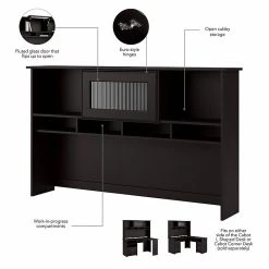 Bush Furniture Cabot Corner Desk With Hutch | Espresso Oak Laminate | Modern Home Office Solution -Computer Office Desks Shop unnamed file 3802