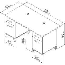 Bush Furniture Somerset 60W Laminate Office Desk, Maple Cross (WC81428K) - Stylish & Durable 13 Bush Furniture Somerset 60W Laminate Office Desk, Maple Cross (WC81428K) - Stylish & Durable -Computer Office Desks Shop unnamed file 3877