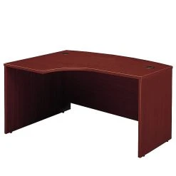 Bush Business Furniture Westfield 60W X 43D Left-Handed L-Shaped Desk in Mahogany Laminate (WC36733)