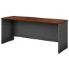 Bush Business Furniture Westfield 72W X 24D Credenza Desk in Hansen Cherry/Graphite Gray - Modern Laminate Office Desk