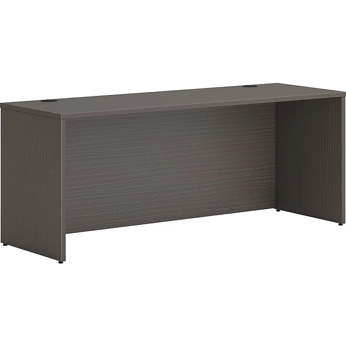 HON Mod 72" Credenza Shell Desk in Slate Teak - Laminate Workspace Solution | HLPLCS7224LSL1 1 HON Mod 72" Credenza Shell Desk in Slate Teak - Laminate Workspace Solution | HLPLCS7224LSL1