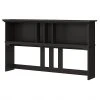 Bush Furniture Salinas 60W Hutch for L-Shaped Desk, Vintage Black Laminate - SAH160VB-03