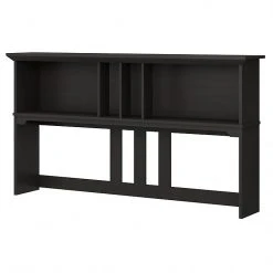 Bush Furniture Salinas 60W Hutch for L-Shaped Desk, Vintage Black Laminate - SAH160VB-03