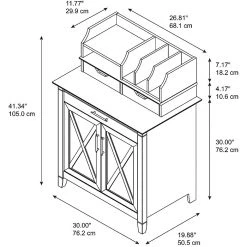 Bush Furniture Key West Laptop Storage Desk Credenza with Desktop Organizers - Bing Cherry (KWS011BC) | Stylish Laminate Office Furniture -Computer Office Desks Shop unnamed file 3959