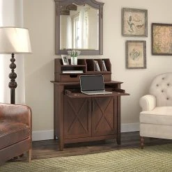 Bush Furniture Key West Laptop Storage Desk Credenza with Desktop Organizers - Bing Cherry (KWS011BC) | Stylish Laminate Office Furniture -Computer Office Desks Shop unnamed file 3960