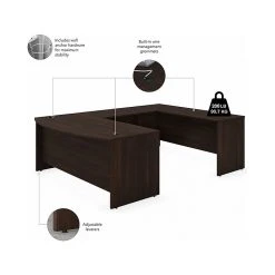 Bush Business Furniture Studio C 72W X 36D U-Shaped Desk with Hutch and Mobile File Cabinet, Black Walnut (STC003BWSUFA) -Computer Office Desks Shop unnamed file 3966