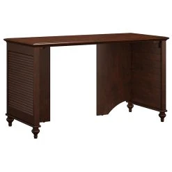 Kathy Ireland® Home By Bush Furniture Volcano Dusk 51W Desk - Coastal Cherry Laminate, Modern Office Desk (ALA002CC)