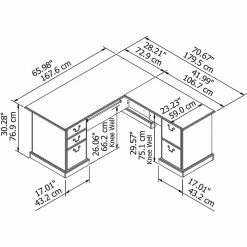 Bush Furniture Saratoga L-Shaped Computer Desk in Harvest Cherry – Space-Saving Office Solution (EX45670-03K) -Computer Office Desks Shop unnamed file 401