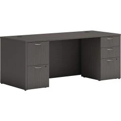 HON Mod 72" Laminate Table Desk in Gray (HLPLDS72PSSL1) - Durable & Stylish Workspace
