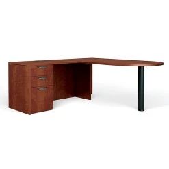 Global Superior BUNDLE11 Workstation - Premium Laminate Dark Cherry Desk