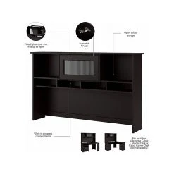 Bush Furniture Cabot 60"W L-Shaped Desk with Hutch & Storage Cabinet, Espresso Oak - Space-Saving Office Furniture -Computer Office Desks Shop unnamed file 4059