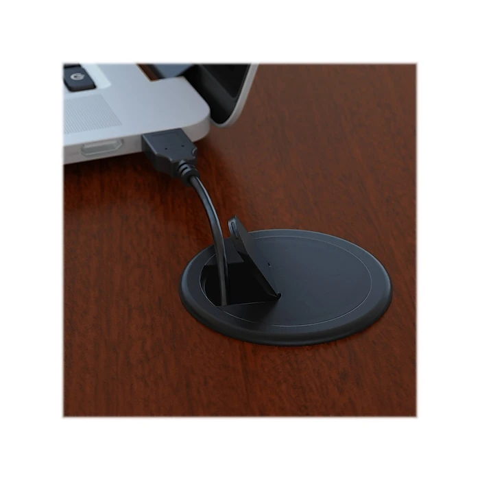 Bush Business Furniture Series C 72"W Office Desk with Hutch and Mobile File Cabinet in Mahogany (SRC081MASU) 3 Bush Business Furniture Series C 72"W Office Desk with Hutch and Mobile File Cabinet in Mahogany (SRC081MASU) - Image 3