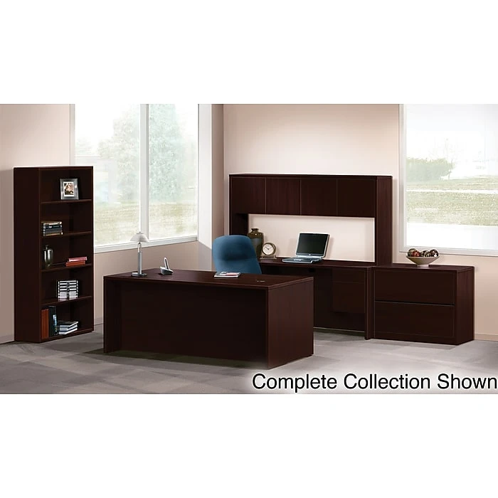 HON 10500 Series Right L-Station Desk, Mahogany Laminate, 29.5"H x 72"W x 84"D - HON105LR7284N 3 HON 10500 Series Right L-Station Desk, Mahogany Laminate, 29.5"H x 72"W x 84"D - HON105LR7284N - Image 3