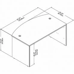 Bush Business Furniture Studio C 60W X 36D Bow Front Laminate Desk, White (SCD160WH) - Modern Office Furniture -Computer Office Desks Shop unnamed file 4099