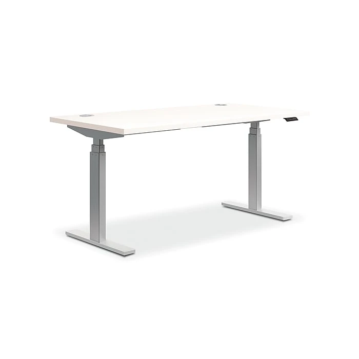 HON Coordinate 48"W x 24"D Laminate Height-Adjustable Desk in White | Ergonomic Workspace Solution 1 HON Coordinate 48"W x 24"D Laminate Height-Adjustable Desk in White | Ergonomic Workspace Solution