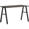 HON Mod 48"W Laminate Table Desk in Slate Teak | Durable & Stylish Office Furniture (HLPL4824LS1ALEGBLK)