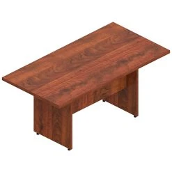 Offices To Go Superior Laminate 96" Conference Table - American Dark Cherry (TDSL9644RECSADC) | Durable & Stylish
