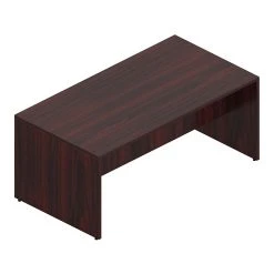Offices To Go Superior 96" High-Top Collaboration Table - American Mahogany (SL9644HT-AML) | Durable Laminate Workspace