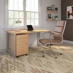 Bush Business Furniture 400 Series 60W X 30D Natural Maple Laminate Table Desk -Computer Office Desks Shop unnamed file 4262