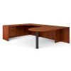 Global Offices To Go Superior Laminate Bundle 5 - American Dark Cherry Laminate Desk, 71" x 114" x 29.5"