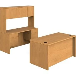 HON 10500 Series Laminate Desk Credenza Stack-On, Harvest, 60" X 98" - Office Furniture Solution