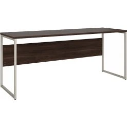 Bush Business Furniture Hybrid 72" W Computer Desk - Black Walnut (HYD272BW)