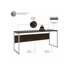 Bush Business Furniture Hybrid 72" W Computer Desk - Black Walnut (HYD272BW) -Computer Office Desks Shop unnamed file 4332