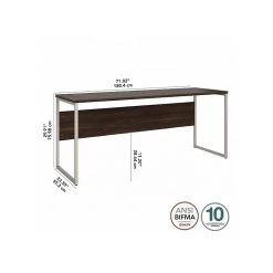 Bush Business Furniture Hybrid 72" W Computer Desk - Black Walnut (HYD272BW) -Computer Office Desks Shop unnamed file 4333