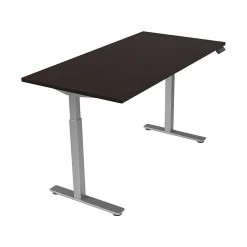 Offices To Go 48" Table Desk in American Espresso - Durable Laminate & Steel Construction (TDOTG22BNDAEL)