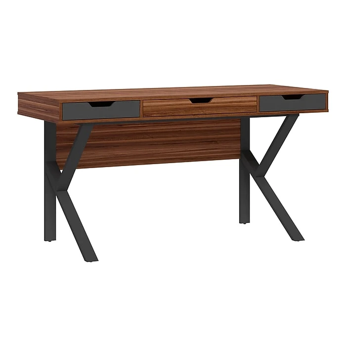 Whalen Stirling 60" Table - Natural Walnut/Charcoal Gray Laminated Wood Dining Table (SPLS-ST60D) 2 Whalen Stirling 60" Table - Natural Walnut/Charcoal Gray Laminated Wood Dining Table (SPLS-ST60D) - Image 2
