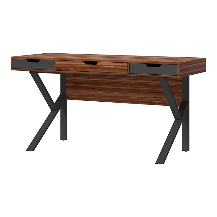 Whalen Stirling 60" Table - Natural Walnut/Charcoal Gray Laminated Wood Dining Table (SPLS-ST60D) 3 Whalen Stirling 60" Table - Natural Walnut/Charcoal Gray Laminated Wood Dining Table (SPLS-ST60D) - Image 3