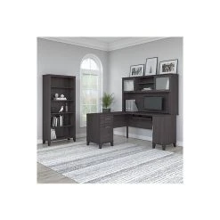 Bush Furniture Somerset 60"W L-Shaped Desk With Storage, Storm Gray - Durable Laminated Wood Office Desk -Computer Office Desks Shop unnamed file 4373