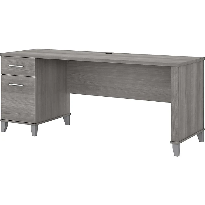 Bush Furniture Somerset 72" Office Desk in Gray - Modern Laminated Wood Design (WC81272) 1 Bush Furniture Somerset 72" Office Desk in Gray - Modern Laminated Wood Design (WC81272)