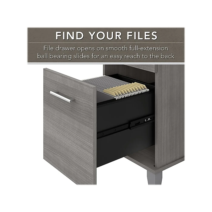 Bush Furniture Somerset 72" Office Desk in Gray - Modern Laminated Wood Design (WC81272) 3 Bush Furniture Somerset 72" Office Desk in Gray - Modern Laminated Wood Design (WC81272) - Image 3