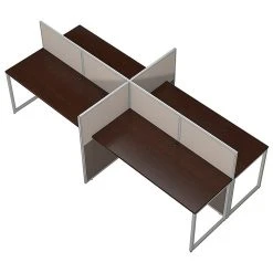 Bush Furniture Cabot L-Shaped Desk with Hutch & 5-Shelf Bookcase - Heather Gray (CAB011HRG) - Laminated Wood -Computer Office Desks Shop unnamed file 4404