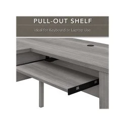 Bush Furniture Somerset 60"W L-Shaped Desk with Storage, Platinum Gray (WC81230K) - Durable Laminated Wood Design -Computer Office Desks Shop unnamed file 4437